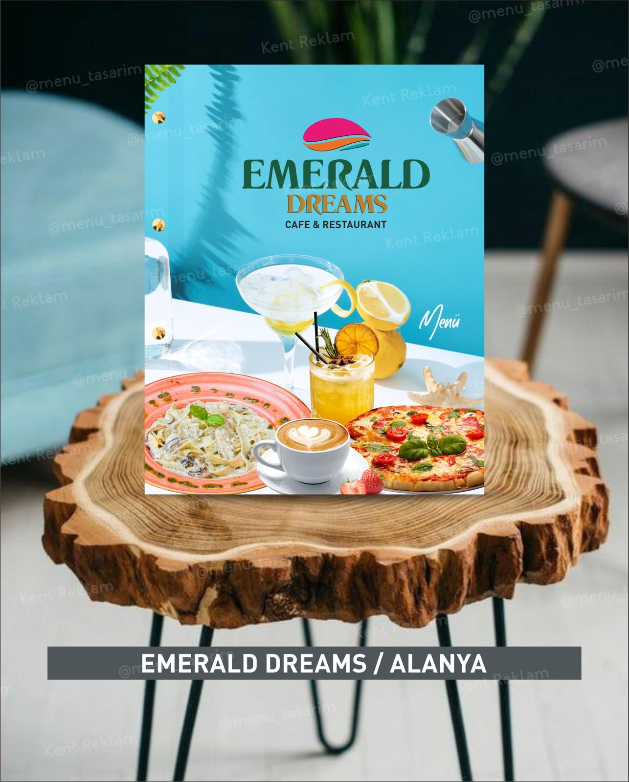 Sıvama Kapak Baskılı Restoran Menüsü